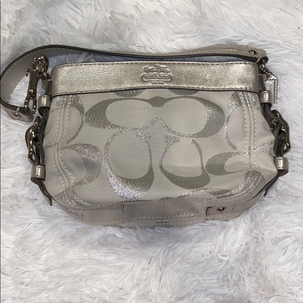 Coach Silver Mini Bag